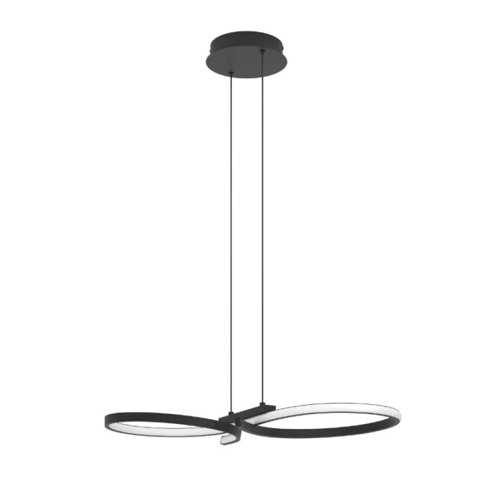 Lámpara colgante negra de aluminio, Thekla, 21W, 3000K LED