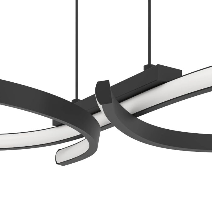 Lámpara colgante negra de aluminio, Thekla, 21W, 3000K LED