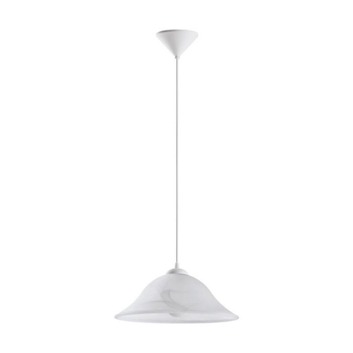 Lámpara colgante blanca de vidrio, Anouar