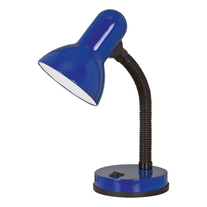 Lámpara de mesa infantil azul de plástico, Granza, con interruptor