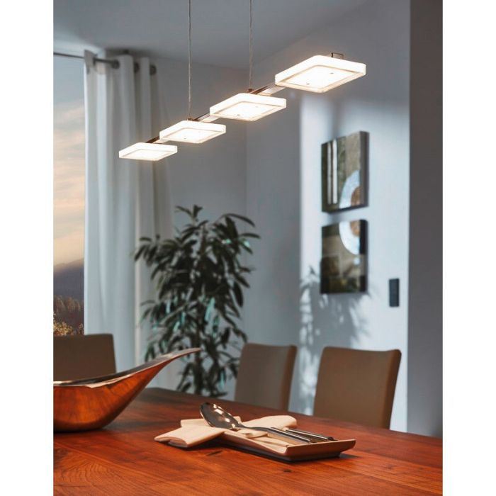 Lámpara colgante cromada de plástico, Pace, 5W, 3000K LED
