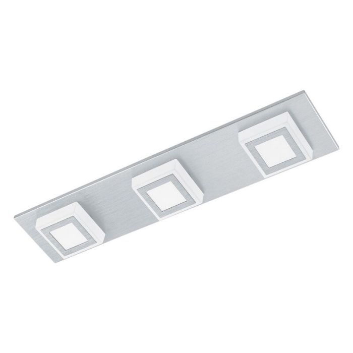 Plafón de techo plateado de plástico, Elsien, 3W, 3000K LED