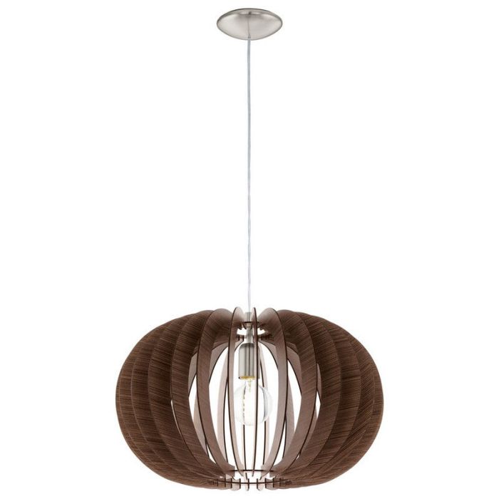 Lámpara colgante marrón de madera, Kiran