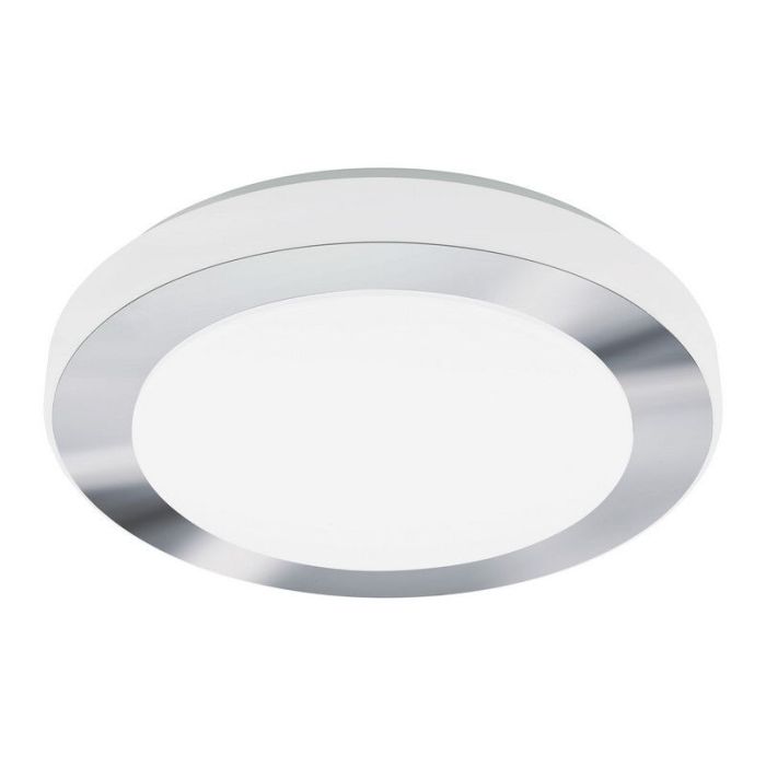 Lámpara de techo cromada de plástico, Amina, 16W, 3000K LED, IP44