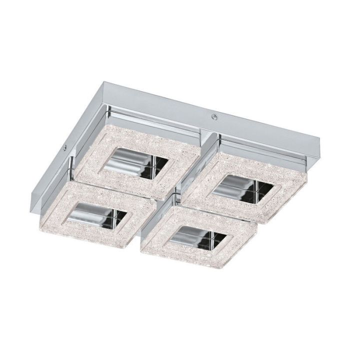 Aplique cromado de plástico, Arjo, 4W, 3000K LED