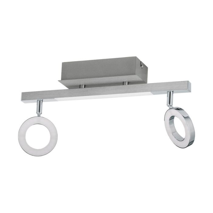 Foco de techo cromado de aluminio, Madelinde, 3W, 3000K LED