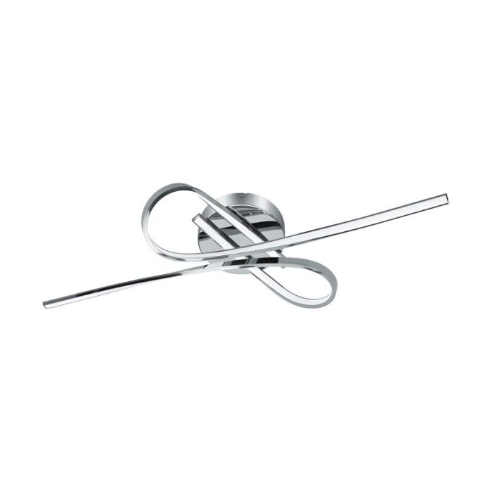 Plafón de techo cromado de aluminio, Tinus, 10W, 3000K LED