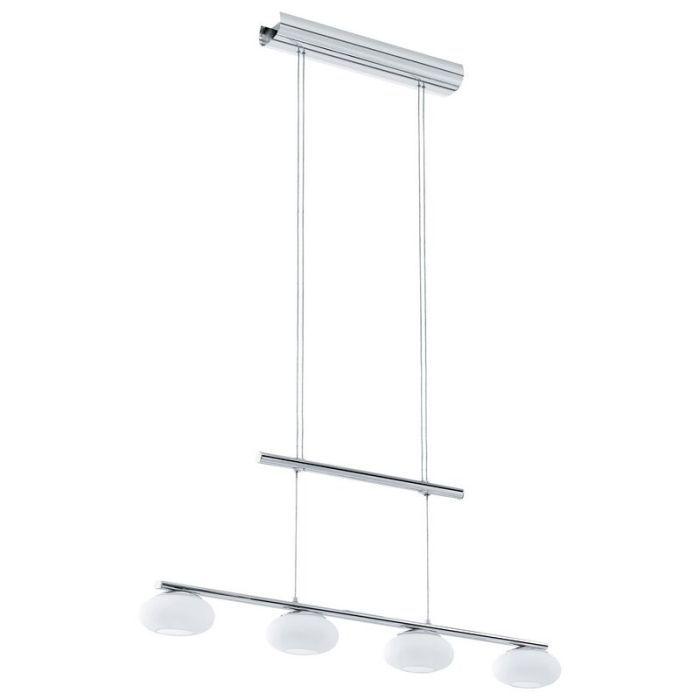 Lámpara colgante cromada de acero, Frederico, 4W, 3000K LED