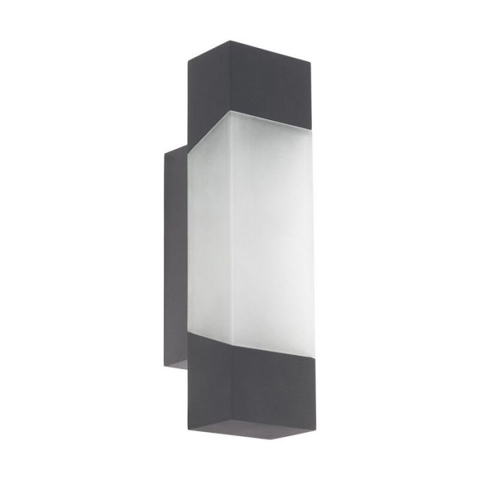 Lámpara exterior antracita de metal, Evan, IP44