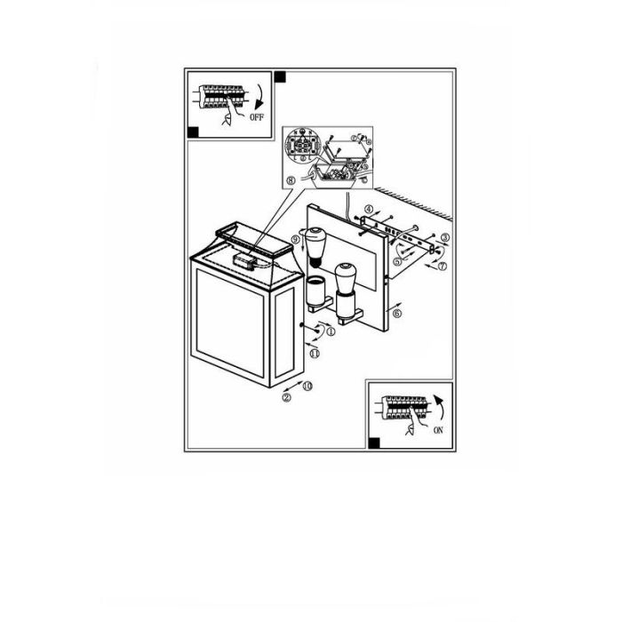 Lámpara exterior negro de aluminio, Lenox, IP44