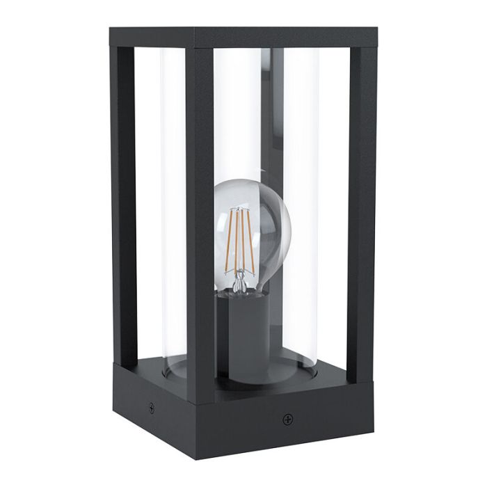 Lámpara exterior negra de aluminio, Laszlo, IP54