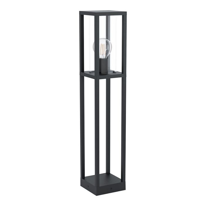 Lámpara exterior negra de aluminio, Laszlo, IP54