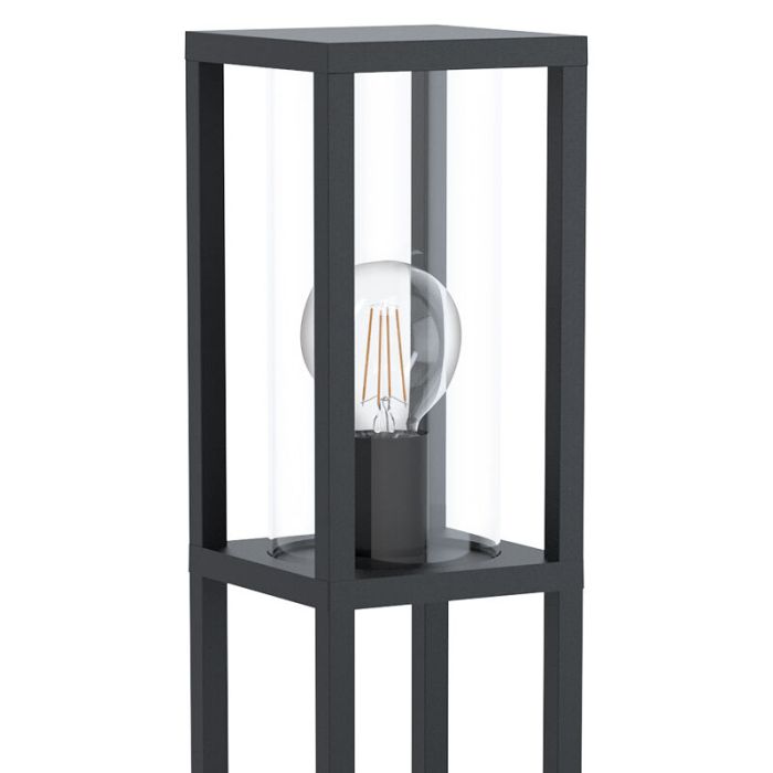 Lámpara exterior negra de aluminio, Laszlo, IP54