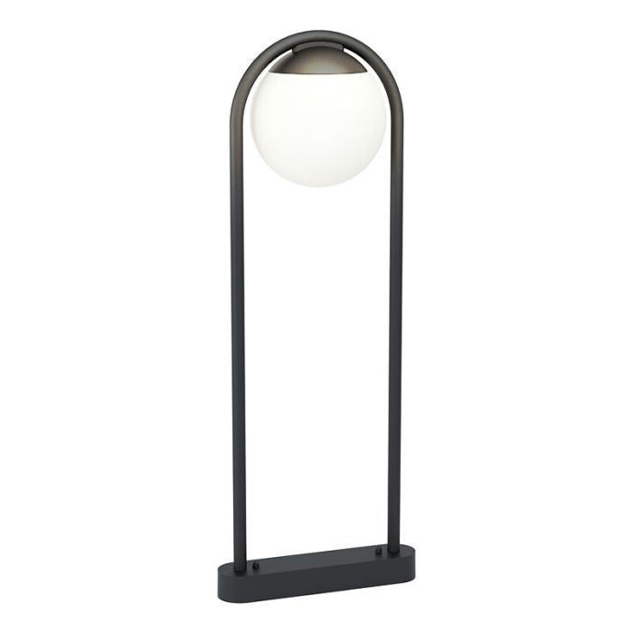 Lámpara exterior negra de acero, Lynne, IP44