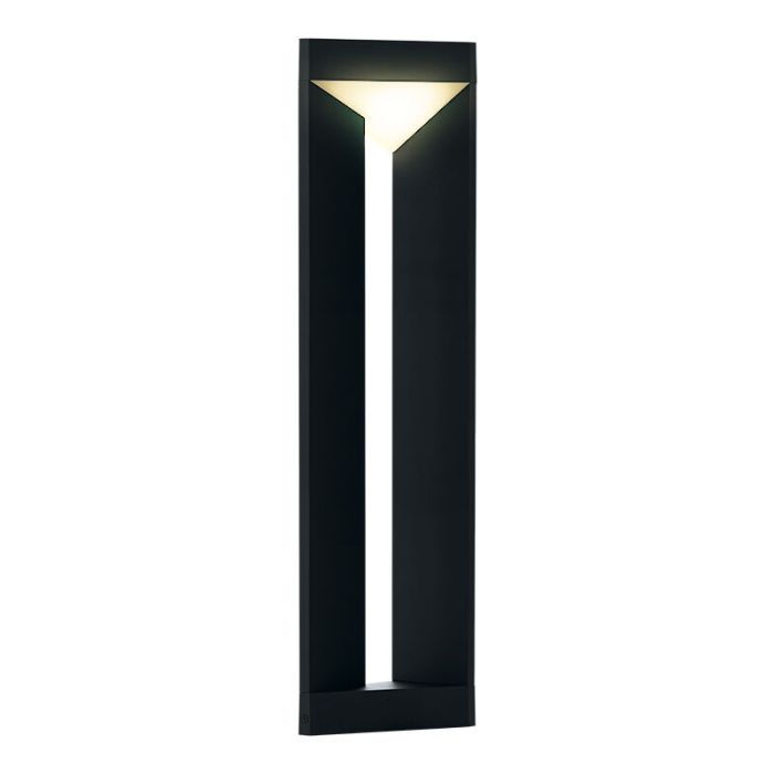 Lámpara exterior negra de aluminio, Lyke, 10W, 3000K LED, IP54