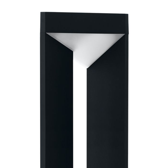 Lámpara exterior negra de aluminio, Lyke, 10W, 3000K LED, IP54