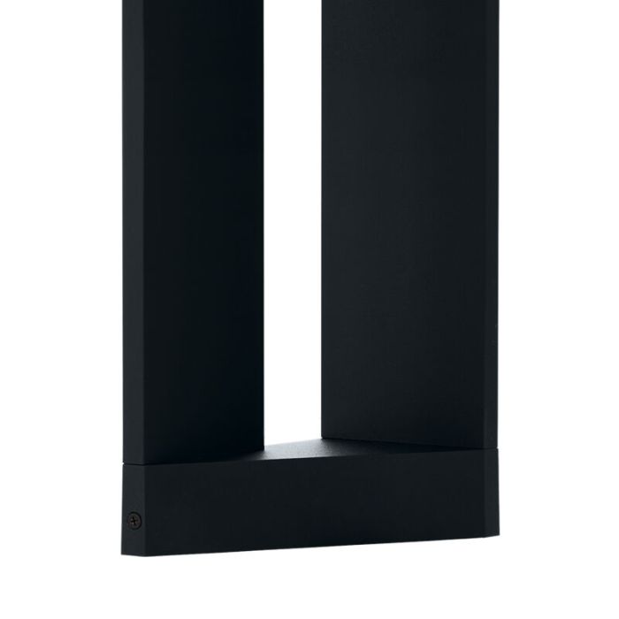 Lámpara exterior negra de aluminio, Lyke, 10W, 3000K LED, IP54