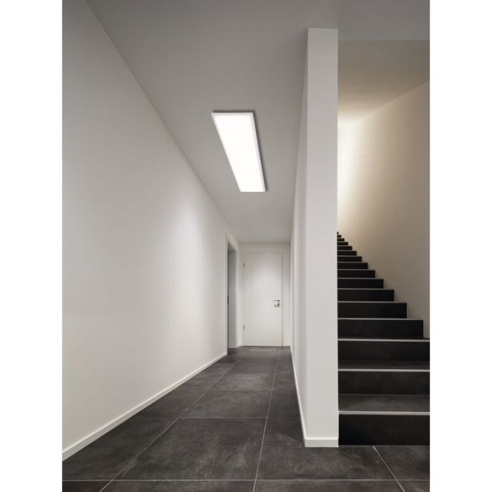 Plafón de techo blanco de aluminio, Cathy, 32W, color de luz ajustable LED