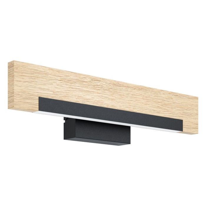 Aplique de madera marrón, Ludovica, 9W, 3000K LED
