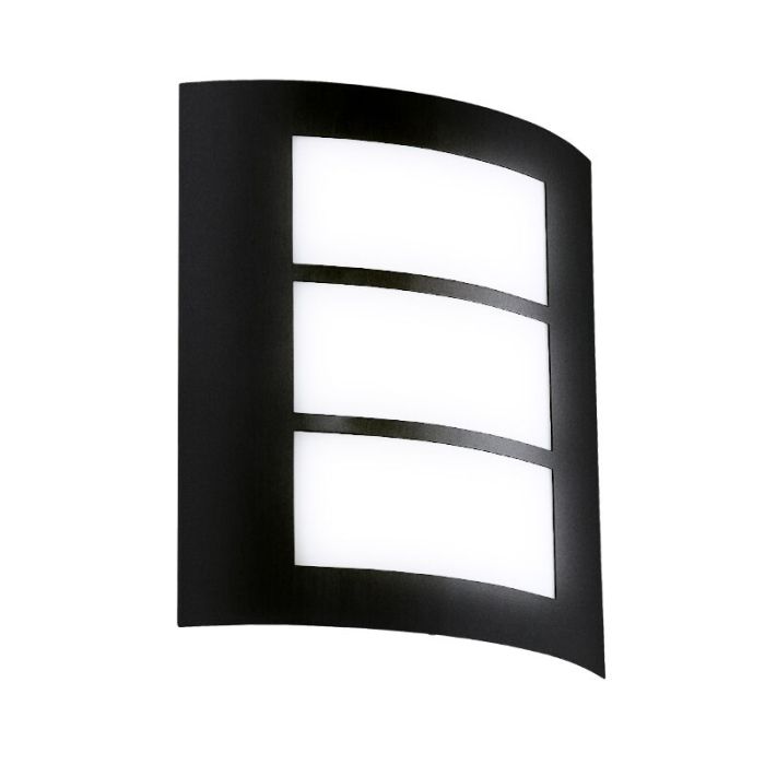 Lámpara exterior negra de acero, Aartje, IP44