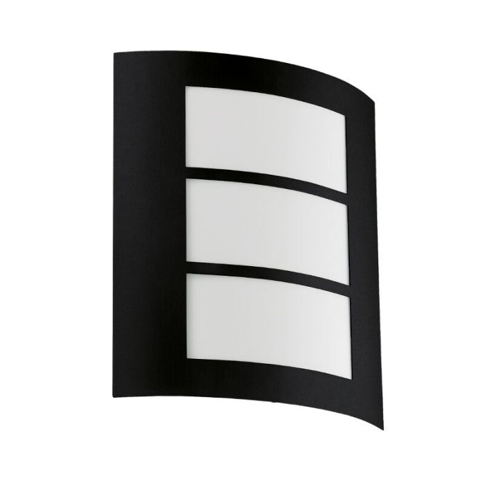 Lámpara exterior negra de acero, Aartje, IP44