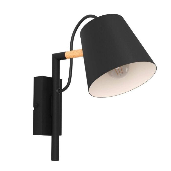 Aplique negro de aluminio, Jevon