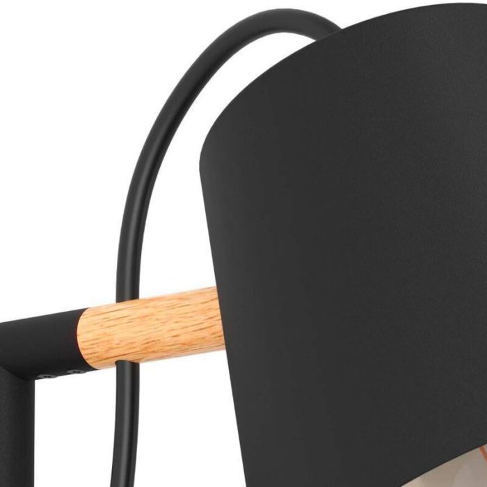 Aplique negro de aluminio, Jevon