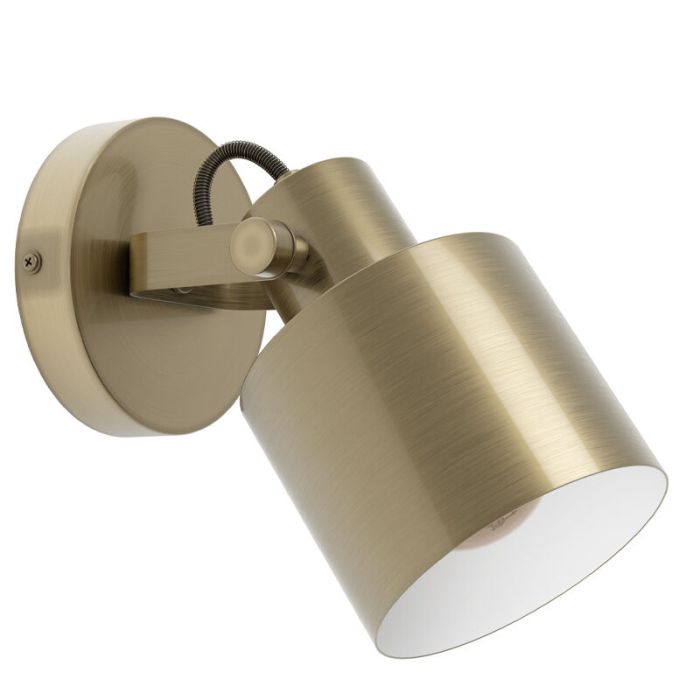 Foco de pared dorado de aluminio, Kwinten