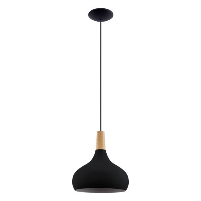 Lámpara colgante negra de aluminio, Tjebbe