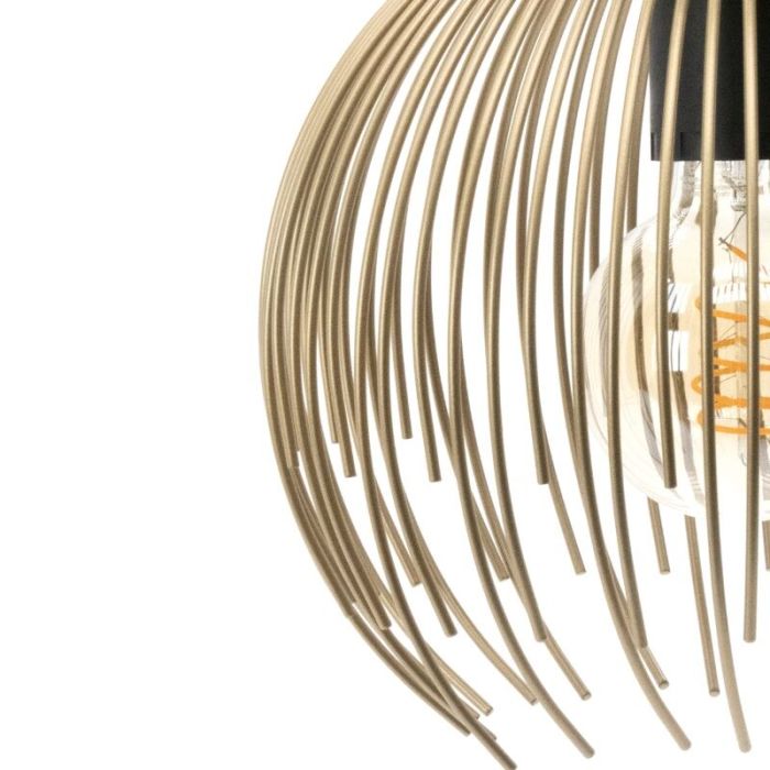 Lámpara colgante dorada de aluminio, Keimpe