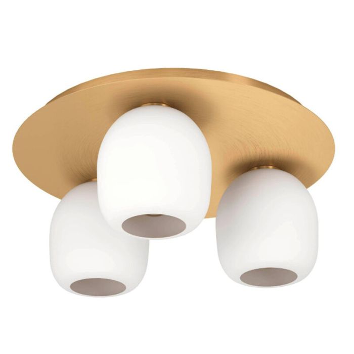 Lámpara de techo blanca de vidrio, Jeannine