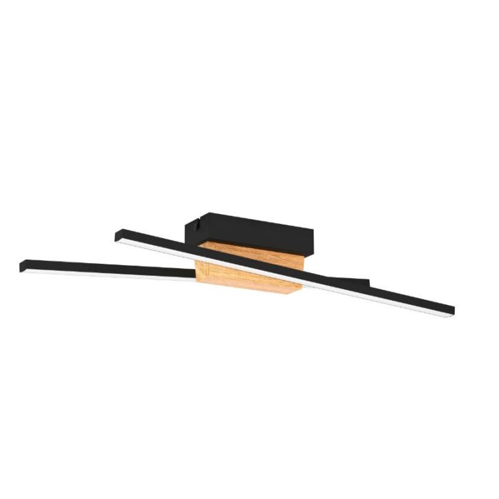 Aplique negro de aluminio, Leintje, 6,3W, 3000K LED