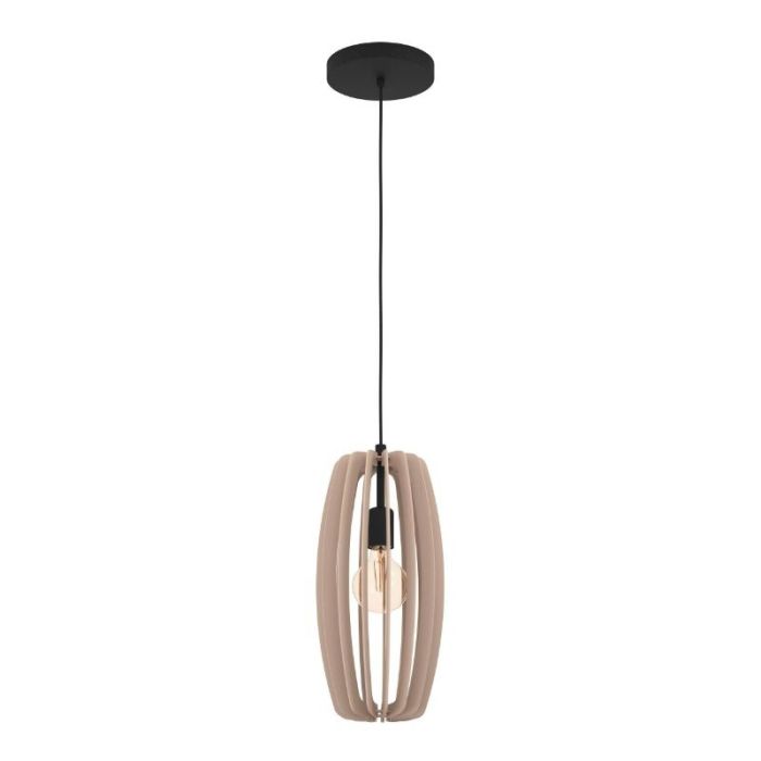 Lámpara colgante de madera gris, Wilko