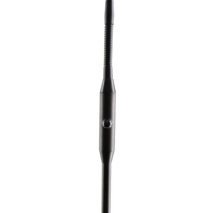 Lámpara de pie de lectura negra moderna, Salvador, 5W, 3000K LED, con interruptor