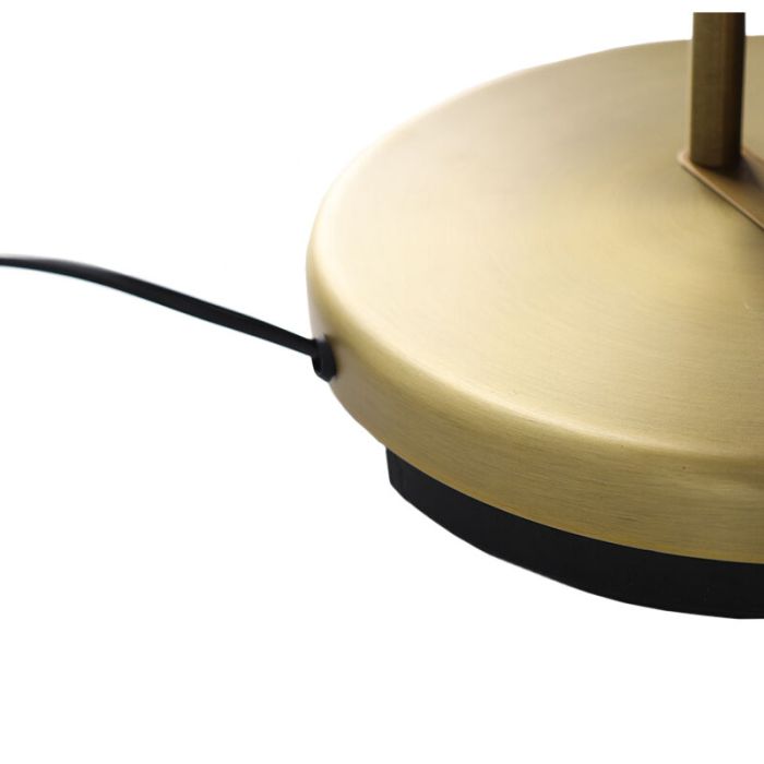 Lámpara de pie de lectura latón moderna, Salvador, 18W, 3000K LED, con interruptor