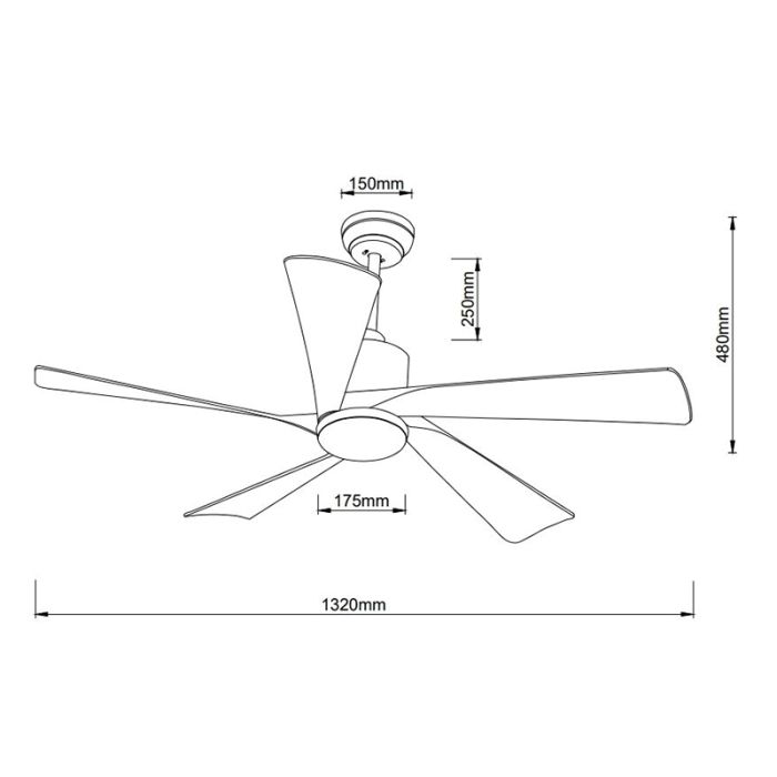 Ventilador de techo marrón de metal, Frank, 20W, ajustable entre luz blanco cálido y frío LED, con mando a distancia
