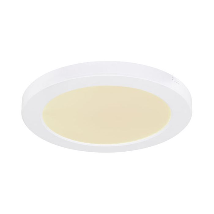 Plafón de techo blanco de plástico, Cage, 18W, color de luz ajustable LED