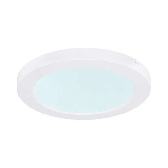 Plafón de techo blanco de plástico, Cage, 18W, color de luz ajustable LED