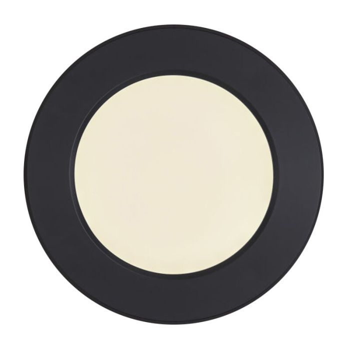 Plafón de techo negro de plástico, Cage, 6W, color de luz ajustable LED