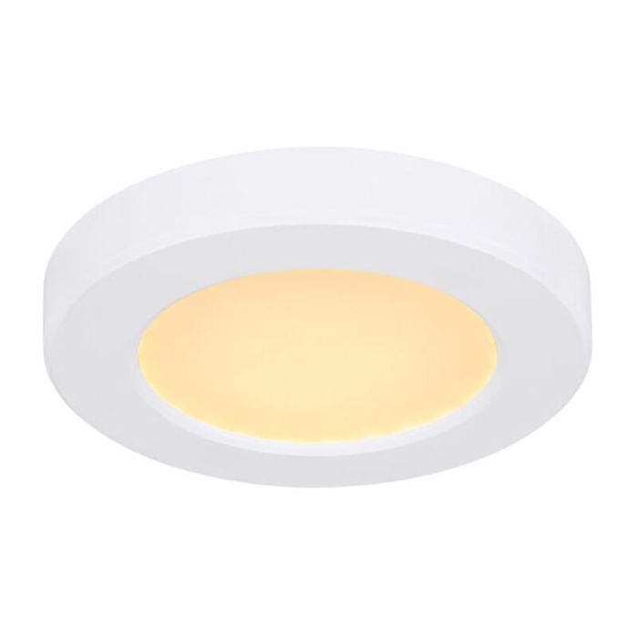 Plafón de techo blanco de plástico, Cage, 6W, color de luz ajustable LED