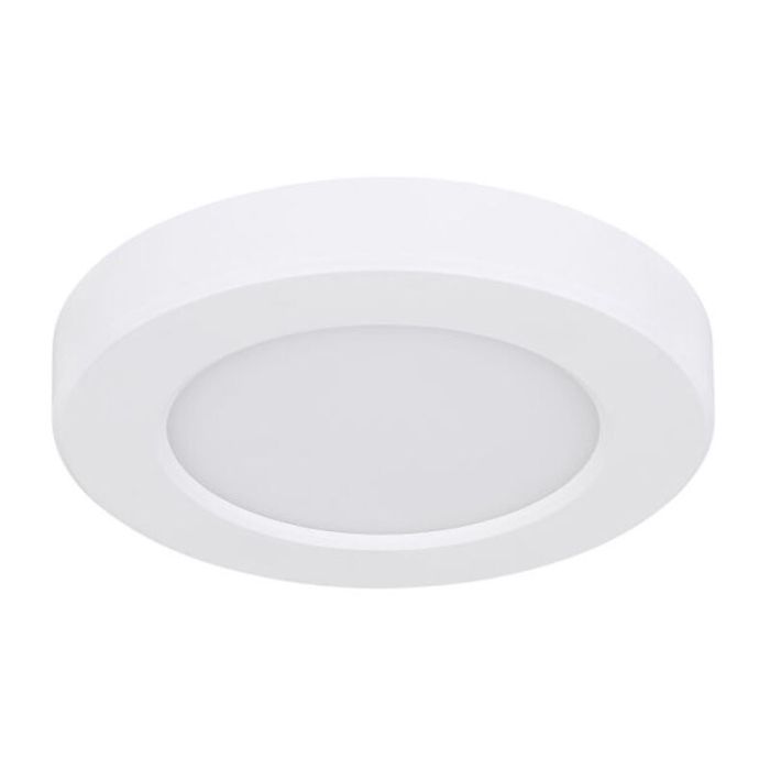 Plafón de techo blanco de plástico, Cage, 6W, color de luz ajustable LED