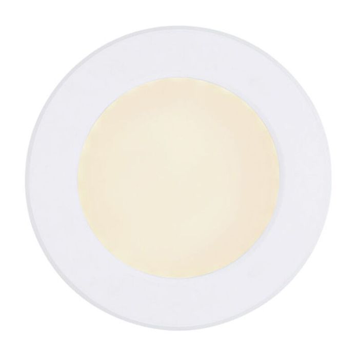 Plafón de techo blanco de plástico, Cage, 6W, color de luz ajustable LED