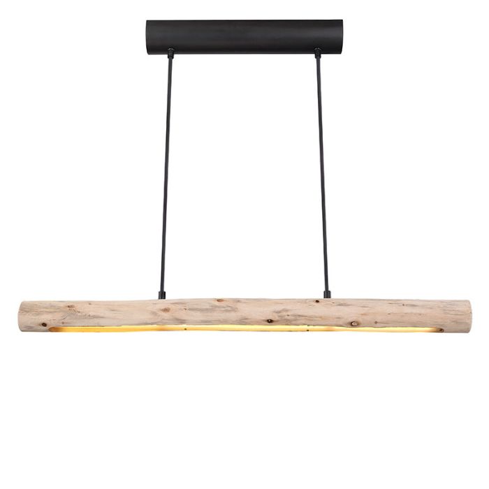 Lámpara colgante de madera marrón, Abbas, 15W, 3000K LED