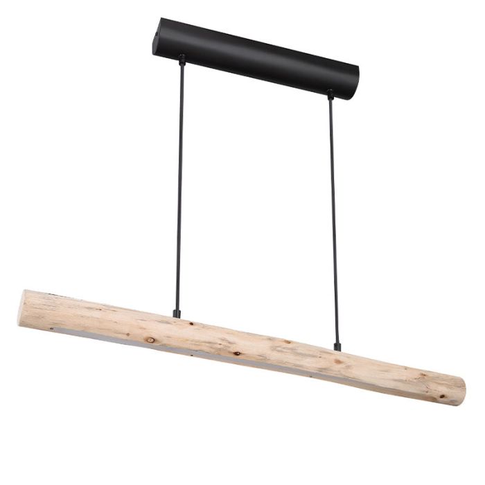 Lámpara colgante de madera marrón, Abbas, 15W, 3000K LED