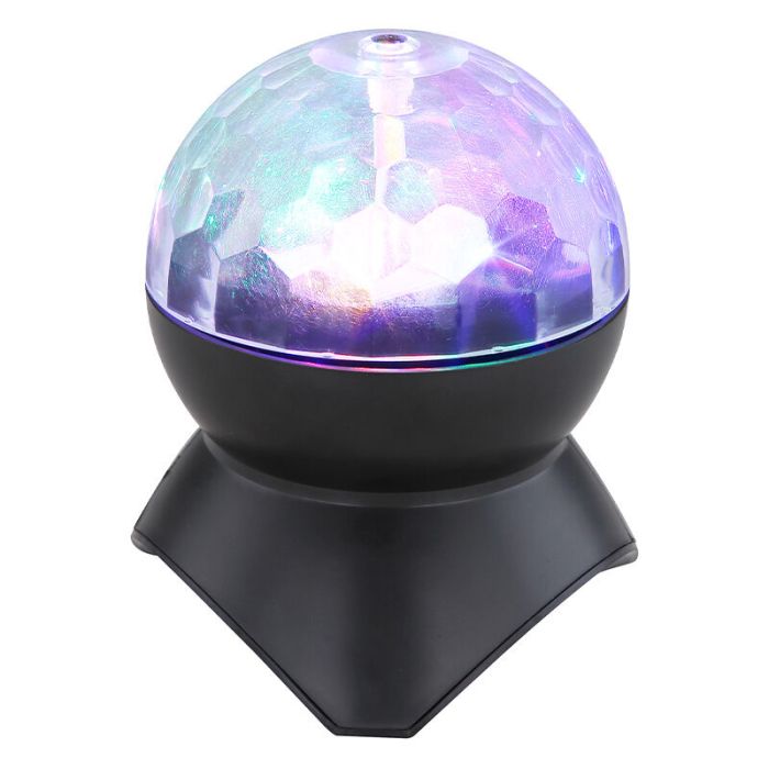 Lámpara discoteca de plástico multicolor, Laurin, 3W, RGB LED, con interruptor