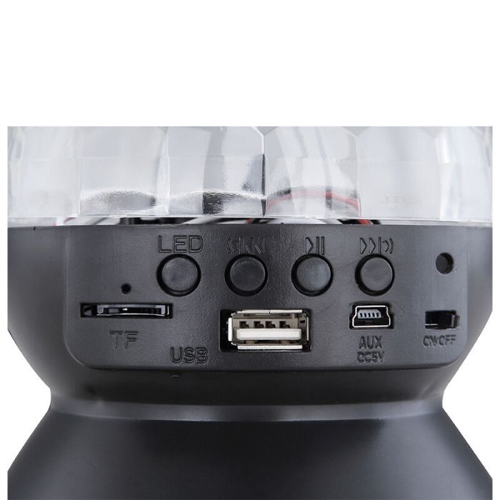 Lámpara discoteca de plástico multicolor, Laurin, 3W, RGB LED, con interruptor