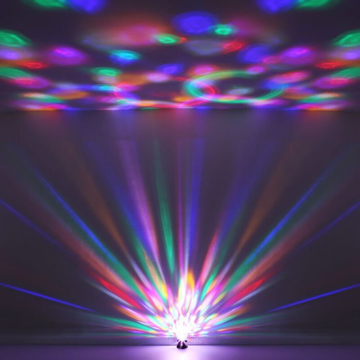 Lámpara discoteca de plástico multicolor, Laurin, 3W, RGB LED, con interruptor