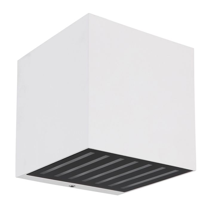 Aplique up down blanco de aluminio, Moesha, 6W, 3000K LED, IP54