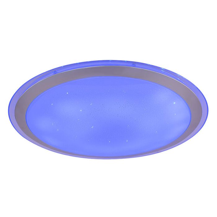 Lámpara de techo inteligente blanca de metal, Vinay, 30W, RGBW LED