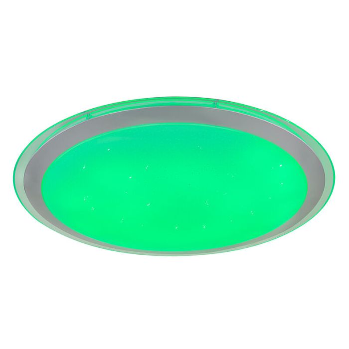 Lámpara de techo inteligente blanca de metal, Vinay, 30W, RGBW LED